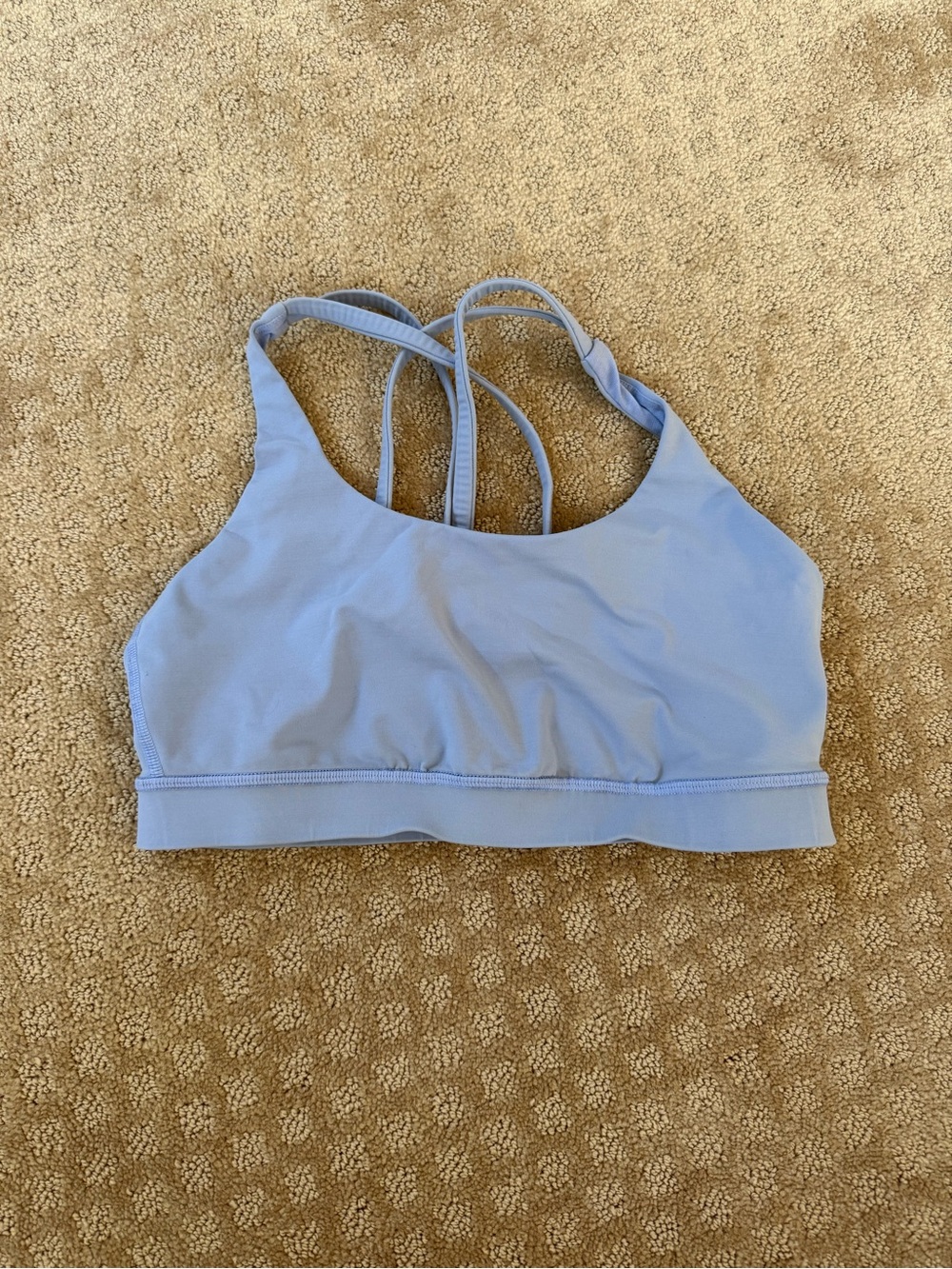 lululemon athletica Light Blue Strappy Sports Bra